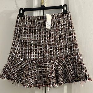 Francesca’s collection -Mi Ami festive tweed shirt. Red/black/gold size small